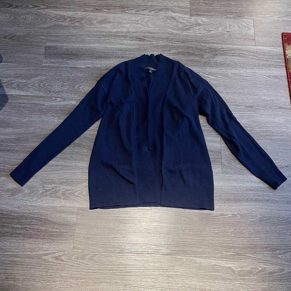 Brooks Brothers oversized blue cardigan